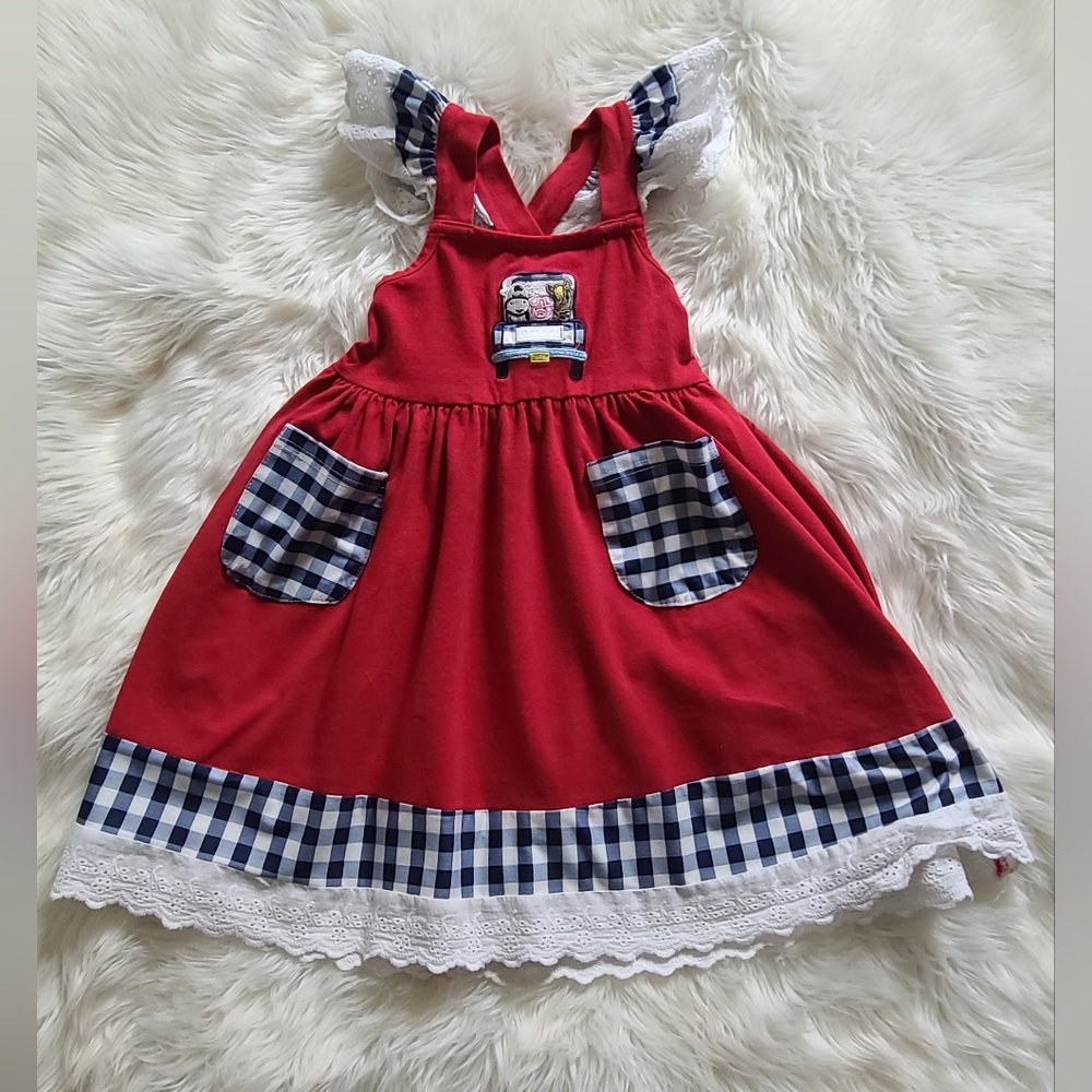 Girls Boutique Farm Dress Sz 5